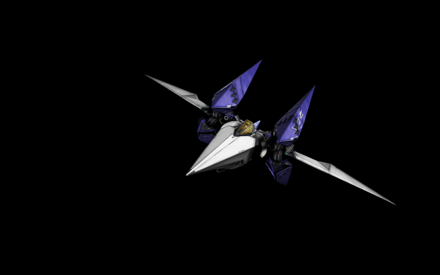 Blue white fighter jet night free wallpaper for desktop - medium preview image