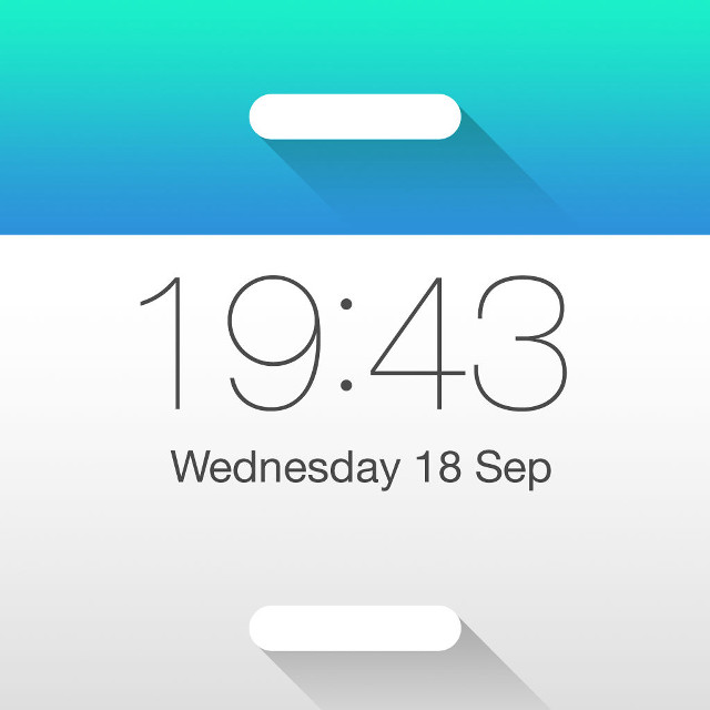 White iphone date blue background free wallpaper for tablet - medium preview image