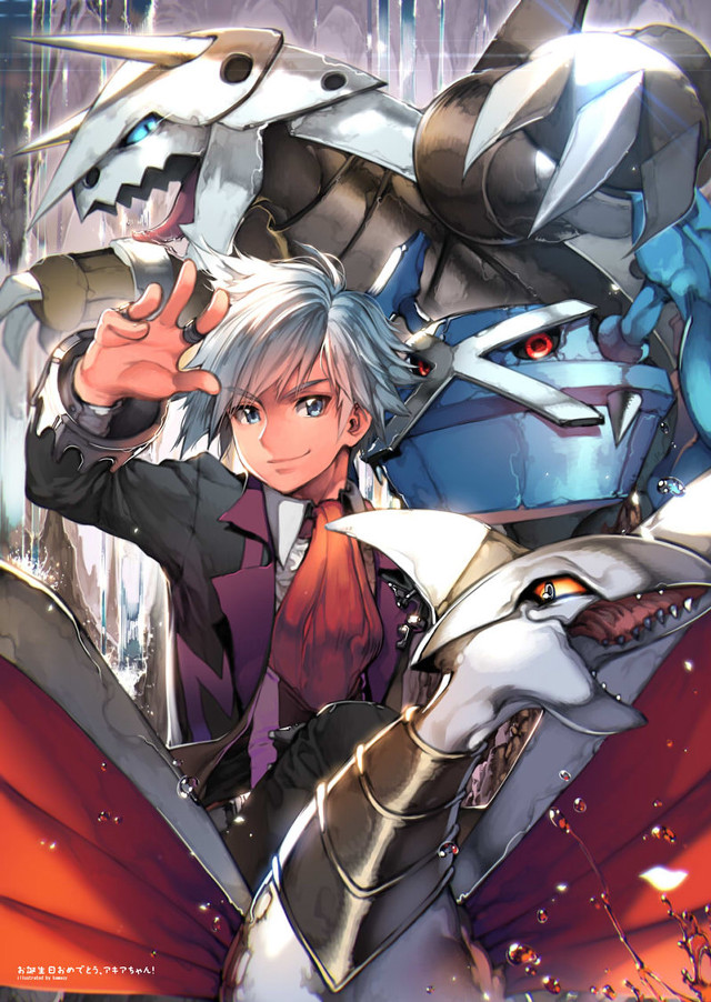 Anime couple cityscape dragon characters free wallpaper for mobile - medium preview image