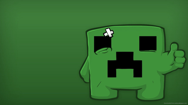 Green monster cross thumbs up free wallpaper for desktop - medium preview image