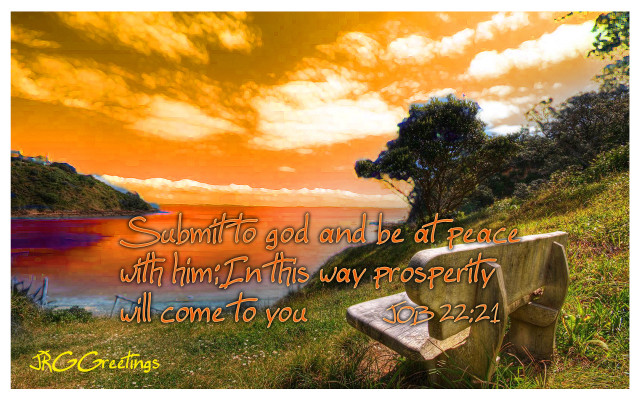 Bench hillside lake bible verse free wallpaper for desktop - medium preview image