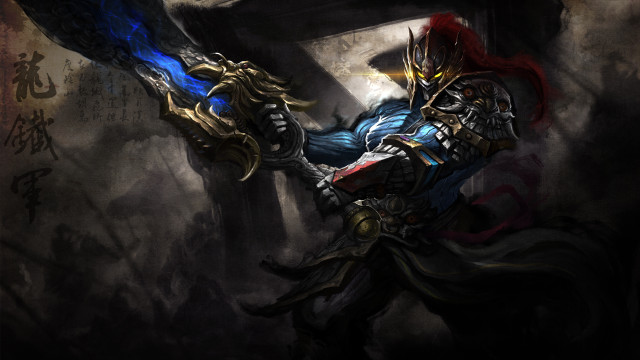 Man armor sword demon arm free wallpaper for desktop - medium preview image