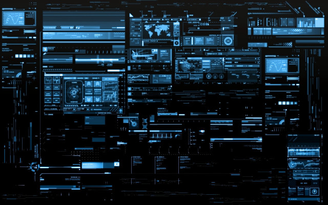 Black blue abstract background electronics free wallpaper for desktop - medium preview image