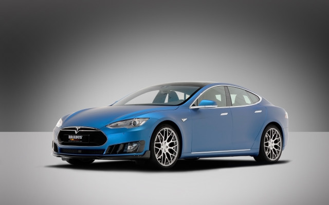 Blue car studio gray background free wallpaper for desktop - medium preview image