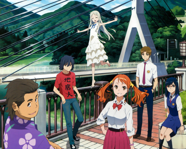 Group people bridge girl dress free wallpaper for desktop - medium preview image