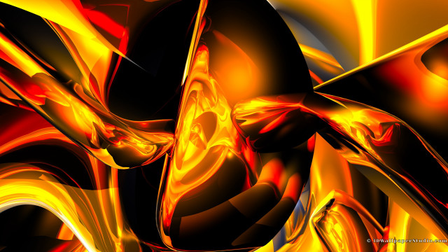 Yellow red abstract design black free wallpaper for desktop - medium preview image