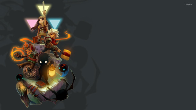 Computer screen characters dark background free wallpaper for desktop - medium preview image