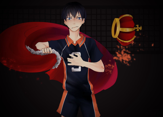 Man uniform knife ball red free wallpaper for desktop - medium preview image