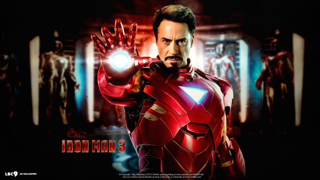 Man suit glowing light hand free wallpaper for desktop - medium preview image