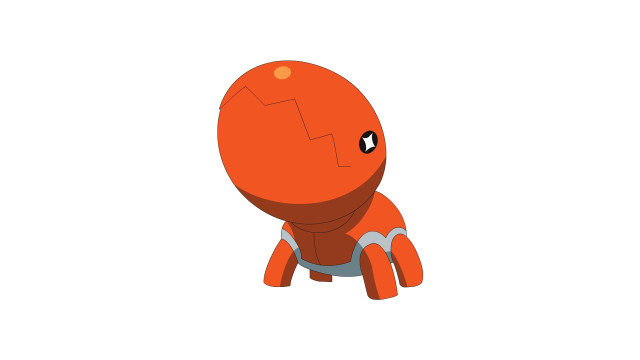 Cartoon character red body white free wallpaper for desktop - medium preview image