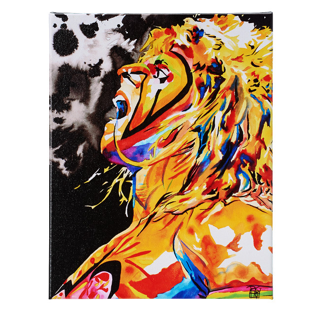 Lion black white background art free wallpaper for tablet - medium preview image