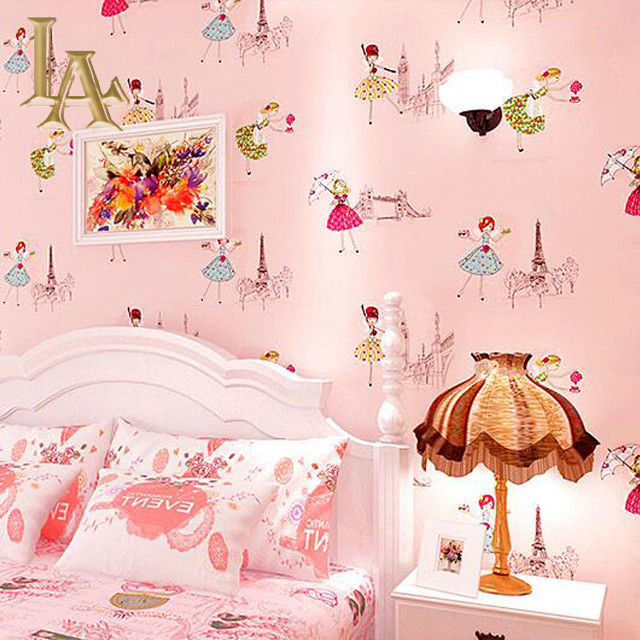Pink bedroom white bed pink #2 free wallpaper for tablet - medium preview image