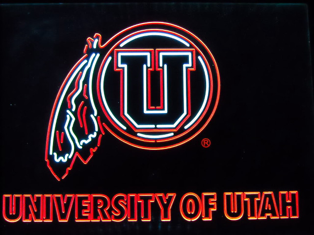 University utah neon sign horse free wallpaper for desktop - medium preview image
