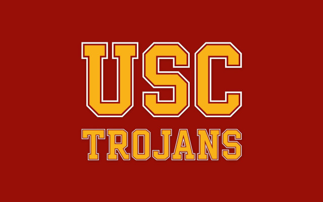 Usc yellow red background word free wallpaper for desktop - medium preview image
