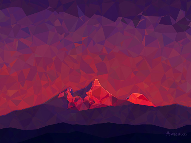 Red mountain purple sky red #2 free wallpaper for desktop - medium preview image