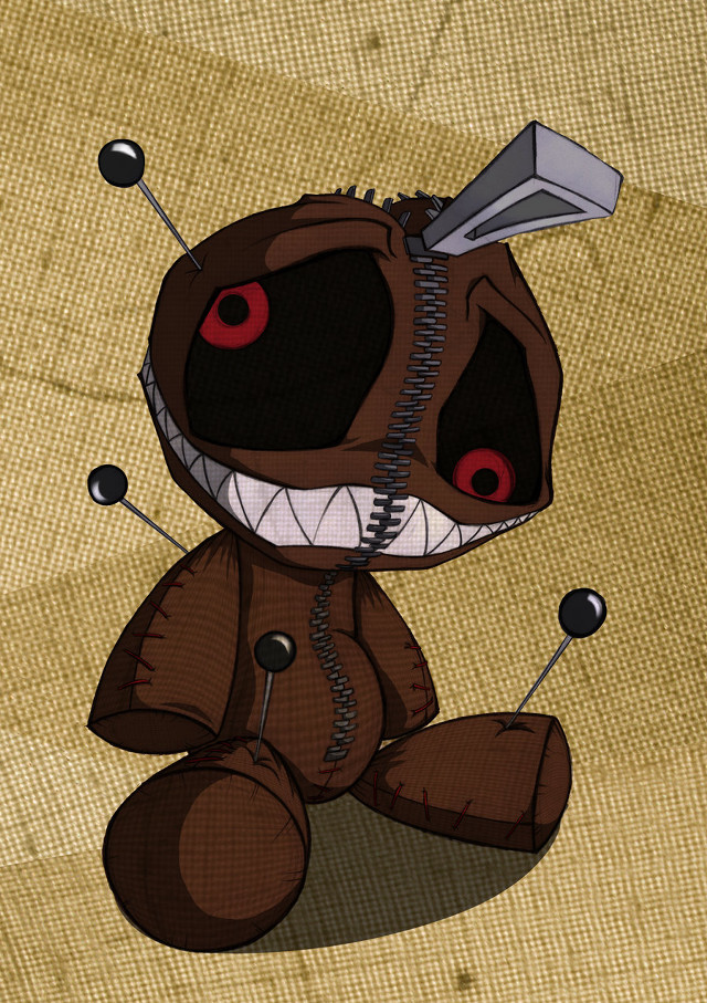 Brown teddy bear knife cord free wallpaper for mobile - medium preview image