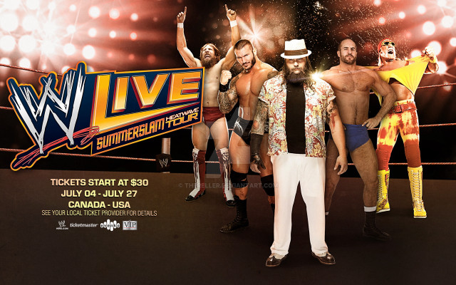 Man wrestling poster crowd microphone free wallpaper for desktop - medium preview image