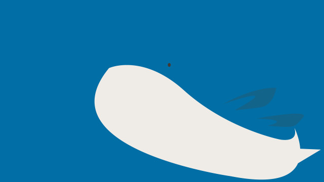 White bird blue sky black free wallpaper for desktop - medium preview image