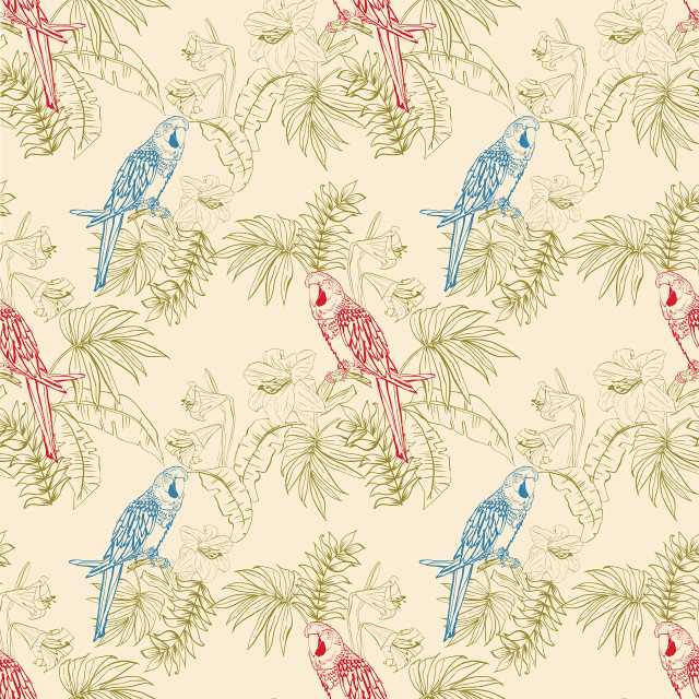 Birds branch tree leaves flowers free wallpaper for tablet - medium preview image