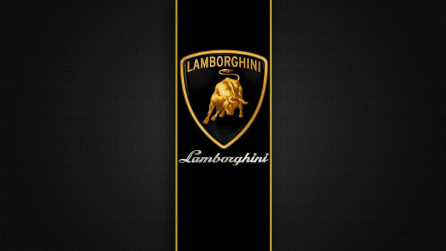 Lamb logo black background gold #6 free wallpaper for desktop - medium preview image