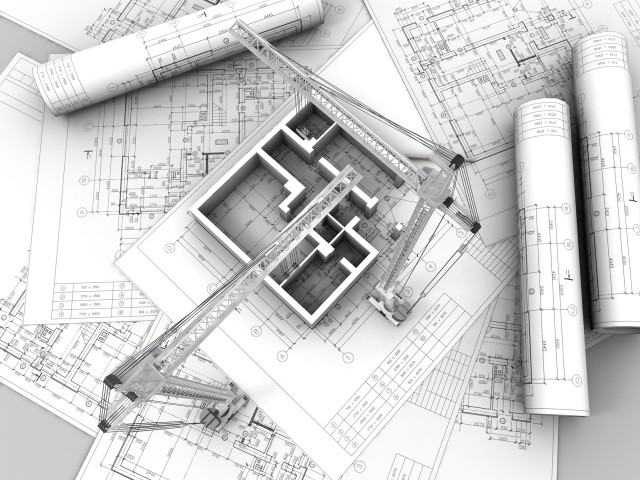Crane building plan blueprints house free wallpaper for desktop - medium preview image