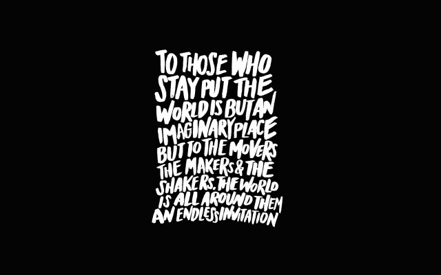 Black white text black background free wallpaper for desktop - medium preview image