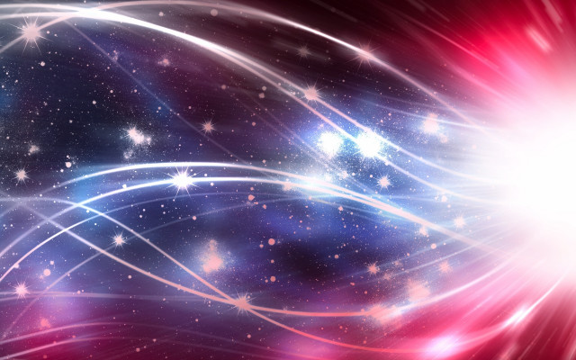 Bright star space scene center free wallpaper for desktop - medium preview image