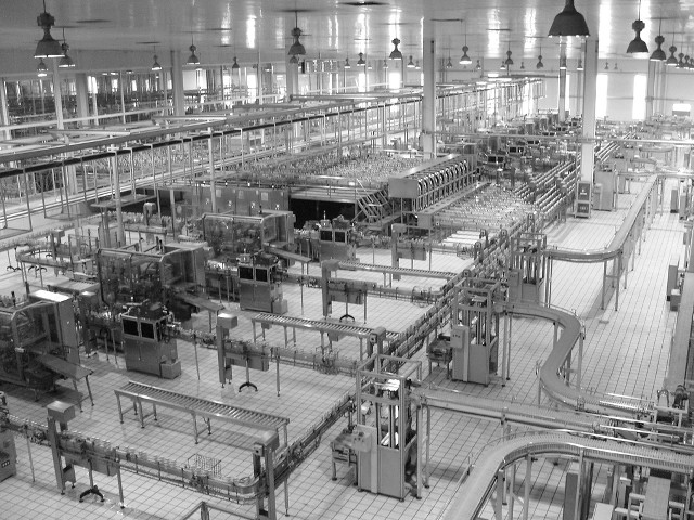 Factory machines ceiling lights hanging free wallpaper for desktop - medium preview image