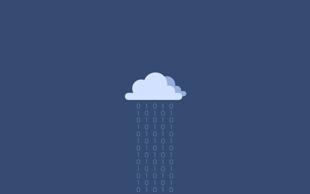 Cloud rain blue background white #6 free wallpaper for desktop - medium preview image