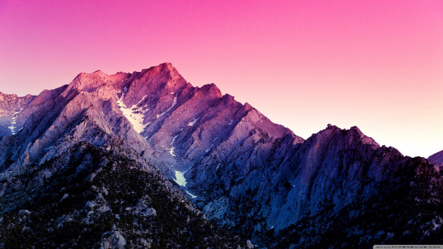 Mountain range pink sky background #5 free wallpaper for desktop - medium preview image