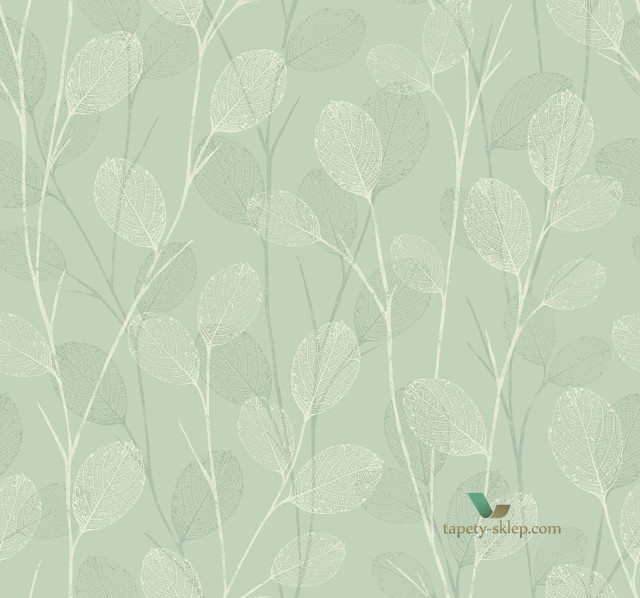Green wallpaper white leaves background free wallpaper for tablet - medium preview image