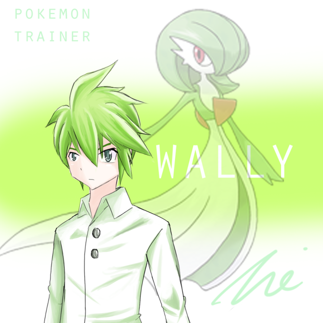 Green hair wally portrait blurry free wallpaper for tablet - medium preview image