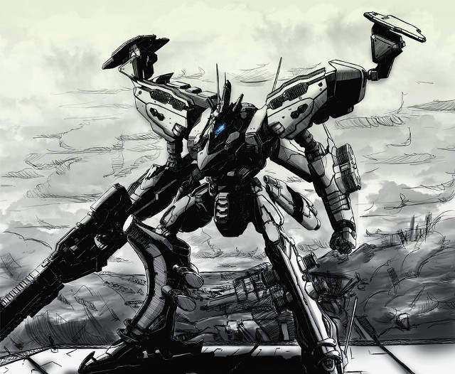 Robot sky drawing creature clouds free wallpaper for desktop - medium preview image