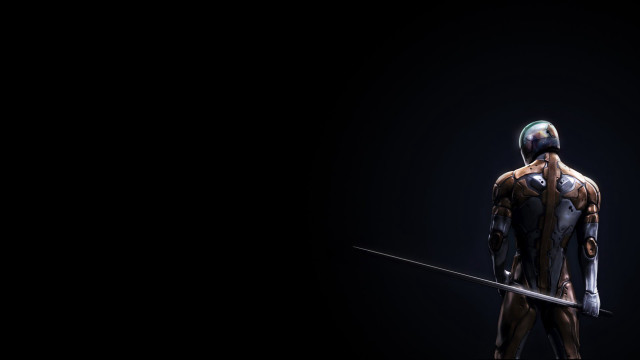 Futuristic man suit sword camera #3 free wallpaper for desktop - medium preview image