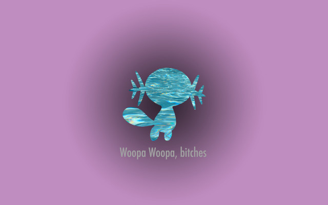 Blue cartoon character purple background free wallpaper for desktop - medium preview image