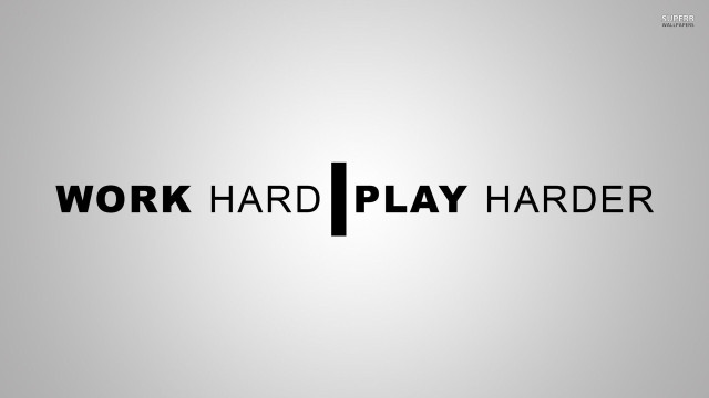 Work hard play harder logo free wallpaper for desktop - medium preview image