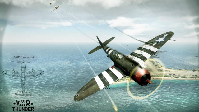 Plane flying water above air free wallpaper for desktop - medium preview image