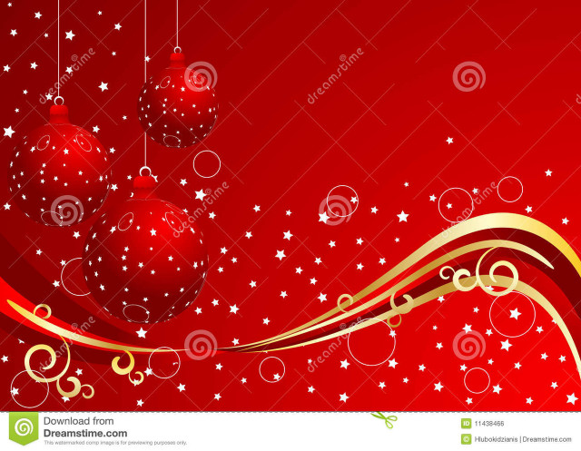 Red christmas background ornaments stars free wallpaper for desktop - medium preview image