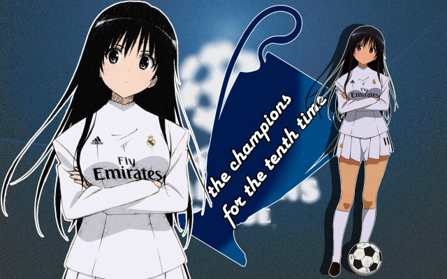 Girl uniform soccer ball hand free wallpaper for desktop - medium preview image