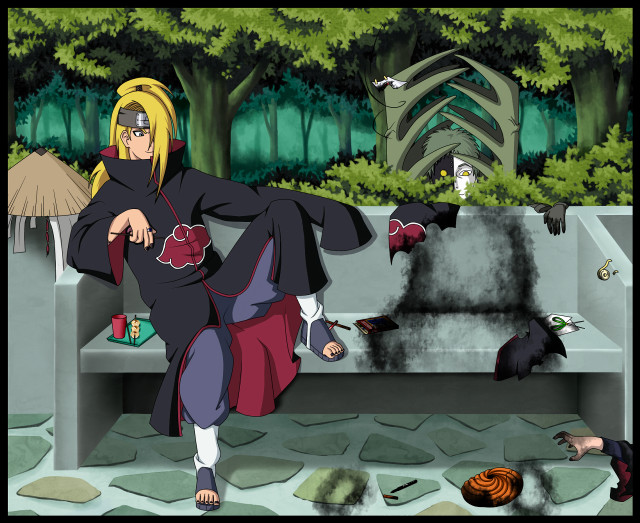 Woman black outfit bird forest free wallpaper for desktop - medium preview image