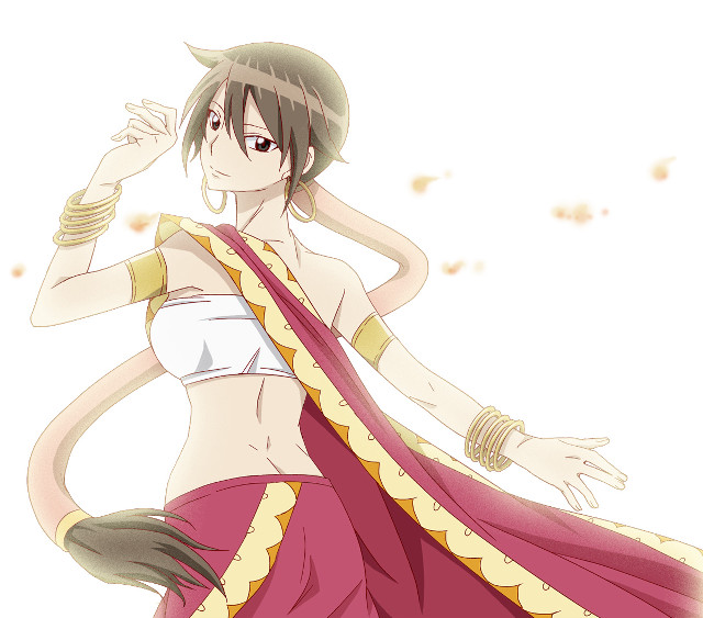 Woman red yellow dress arms free wallpaper for tablet - medium preview image