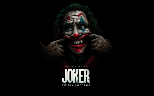 Creepy clown poster green hair free wallpaper for desktop - medium preview image