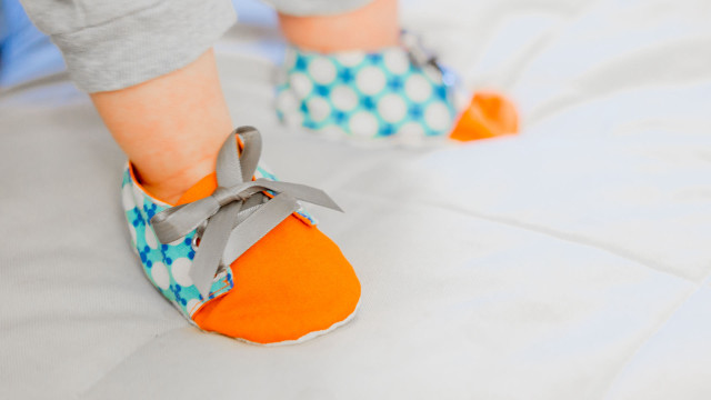 Person shoes bed sheet scissors free wallpaper for desktop - medium preview image