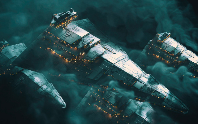 Fighter jets city night clouds free wallpaper for desktop - medium preview image