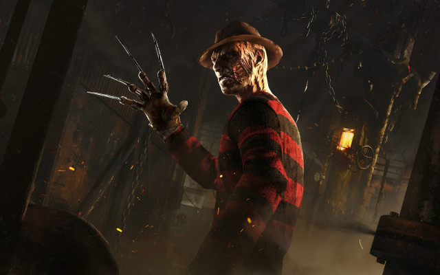 Creepy man scissors dark room free wallpaper for desktop - medium preview image