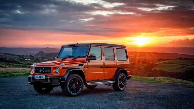 Mercedes maximalism digital rendering orange free wallpaper for desktop - medium preview image