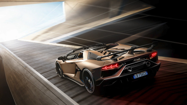 Car sky lighting futurism rendering free wallpaper for desktop - medium preview image