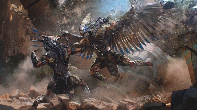 Armor battle giant bird cave free wallpaper for desktop - medium preview image