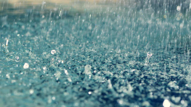 Rain shower water droplets close free wallpaper for desktop - medium preview image