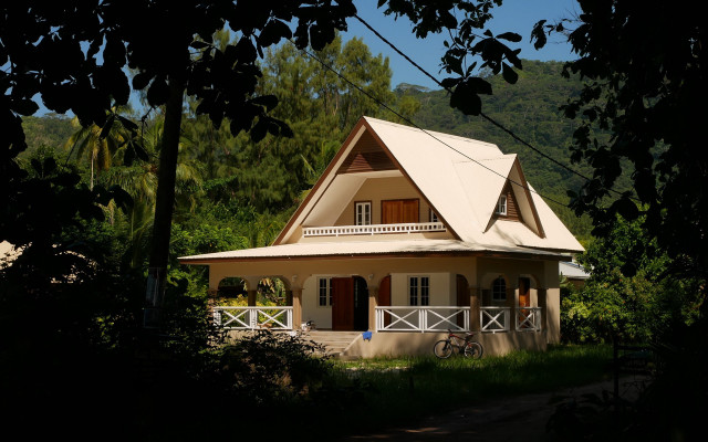 House bicycle trees mountain nature free wallpaper for desktop - medium preview image